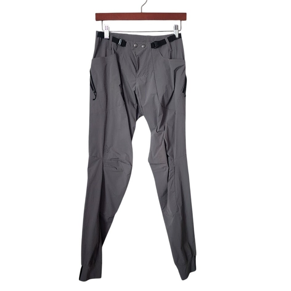 7MESH Glidepath Belted Pants Lightweight Cycling Trail‎ Light Grey Mens XS